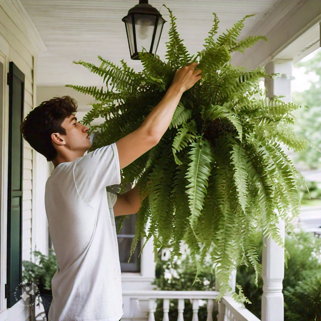 EverFern | Luksuriøs Kunstig Boston Fern til Indendørs & Udendørs Nuvenci.dk