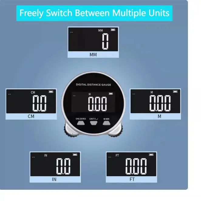 ExactLine | Smart Digitalt Målebånd med LCD-Display Nuvenci.dk