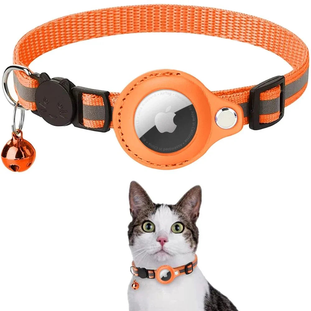 FelineGuard | Kattehalsbånd – Justerbar Sikkerhedsbeskyttelse Orange Nuvenci.dk