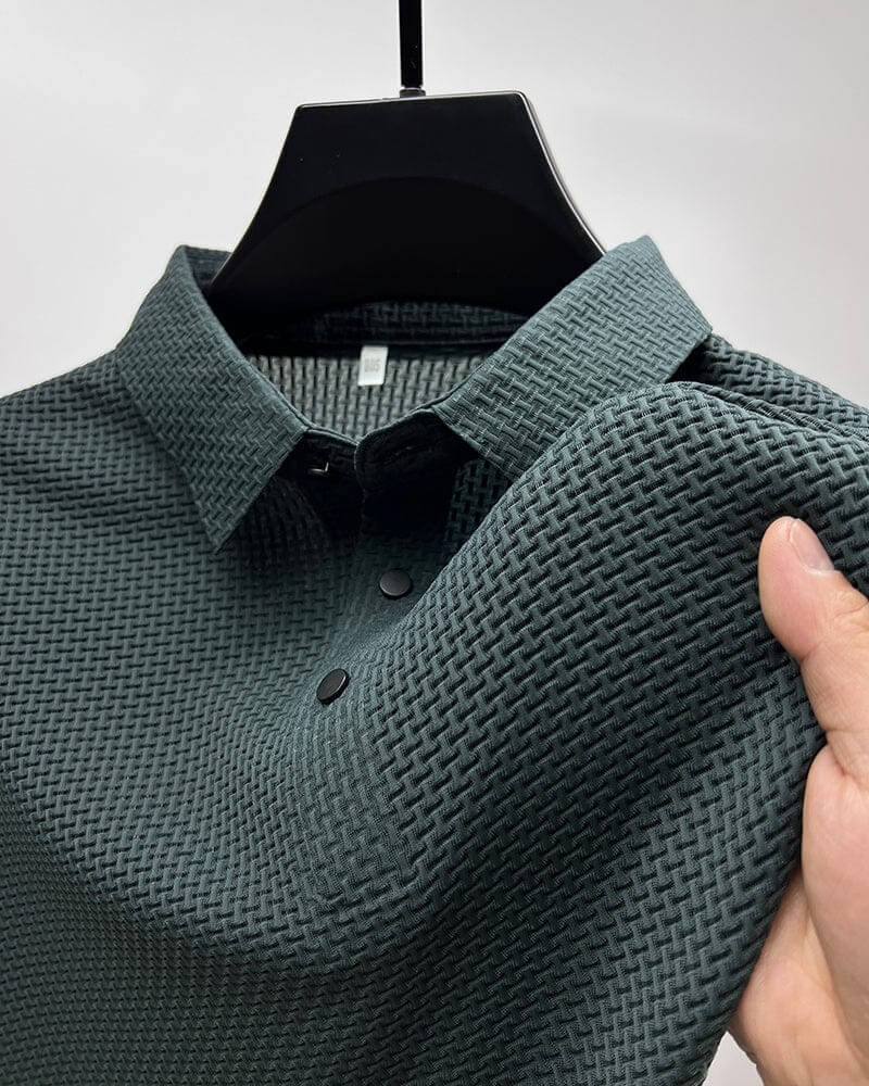 Felix | Elegant Komfort Poloshirt | Herremode Grøn Nuvenci.dk