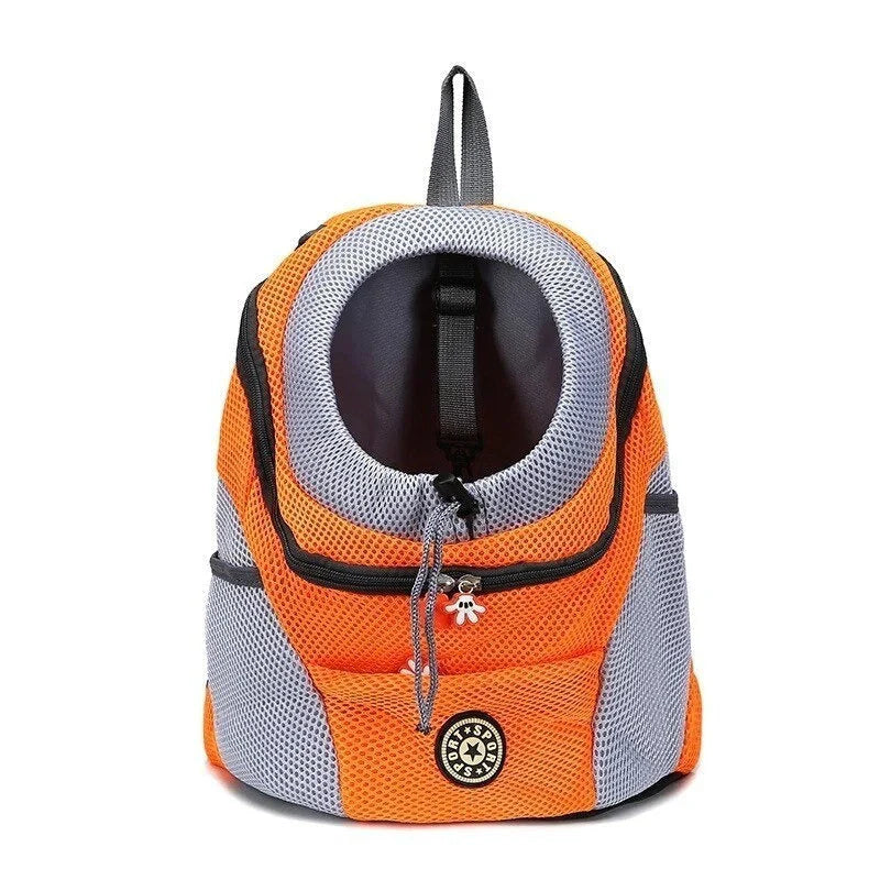 FetchPack | Hundetransportrygsæk – Komfort og Sikkerhed Orange 0-5 Kg (30x34x16cm) Nuvenci.dk