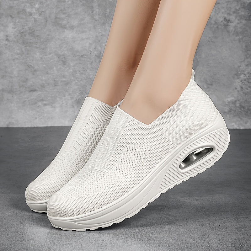 FlexiStep | Ortopædiske Slip-On Sneakers for maksimal komfort Hvid Nuvenci.dk