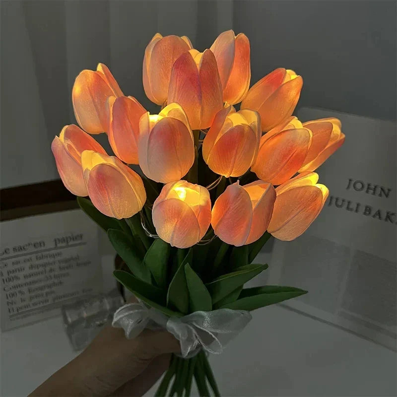 FloraBeam | Tulipanlampe – Skaber Hygge & Blød Belysning Gul Nuvenci.dk