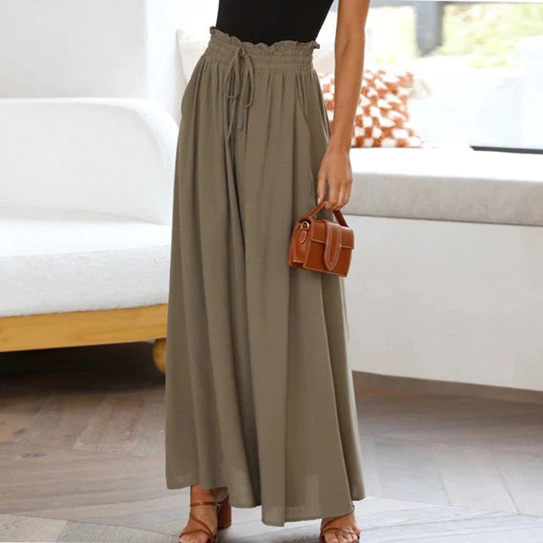 Freya | Elegante Bukser med Løs Komfort | Damemode Grøn Nuvenci.dk