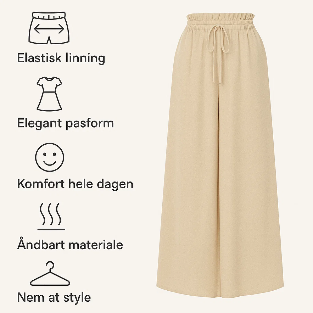 Freya | Elegante Bukser med Løs Komfort | Damemode Nuvenci.dk