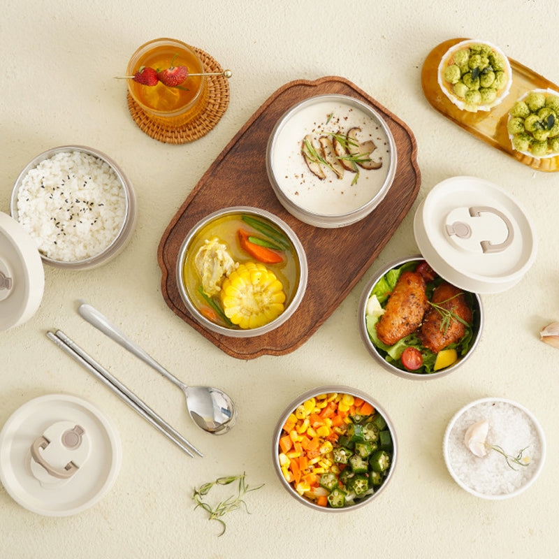 HotCarry | Cutie de mâncare izolată cu mai multe straturi cu geantă de transport gratuită