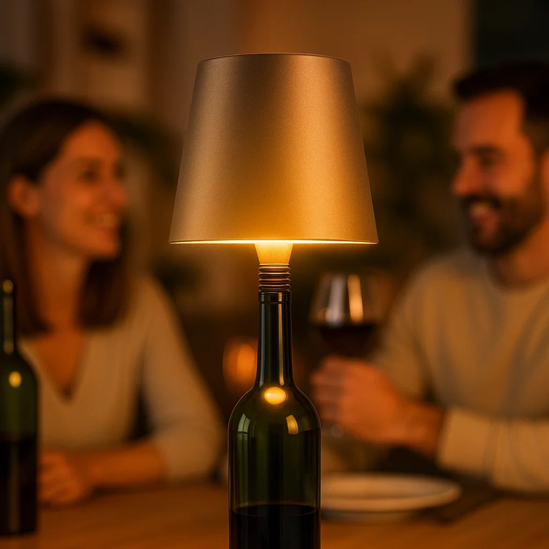 GlowBottle | Bæredygtig LED-flaskelampe Nuvenci.dk