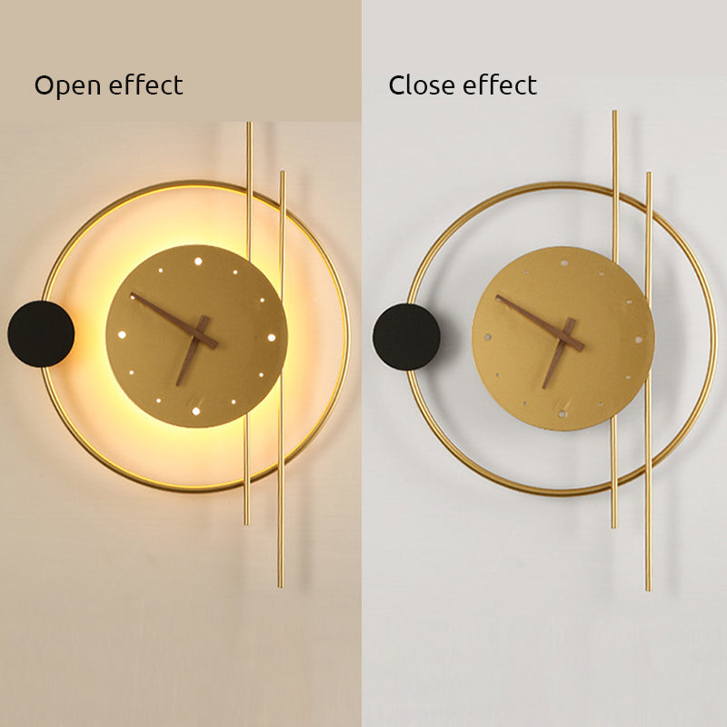 GlowClock | Moderne Væglampe Med Ur Nuvenci.dk