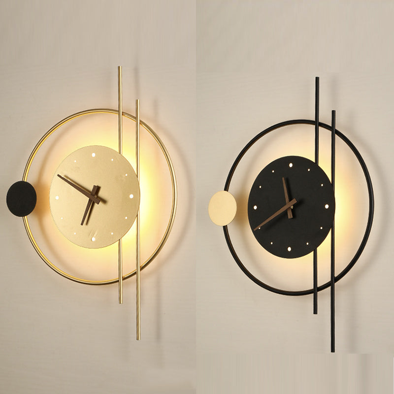 GlowClock | Moderne Væglampe Med Ur Nuvenci.dk