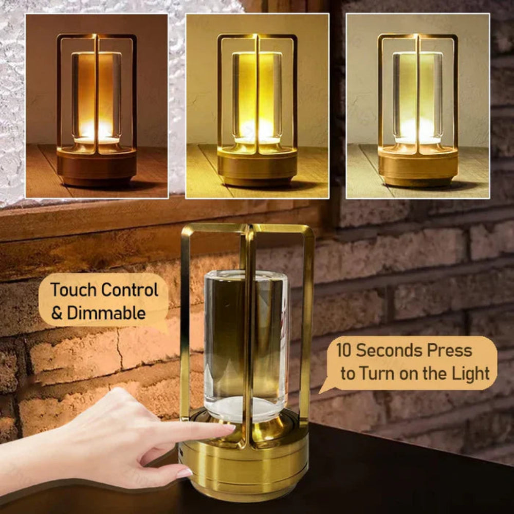 GlowEase | LED Bordlampe – Justerbar Hyggebelysning Nuvenci.dk
