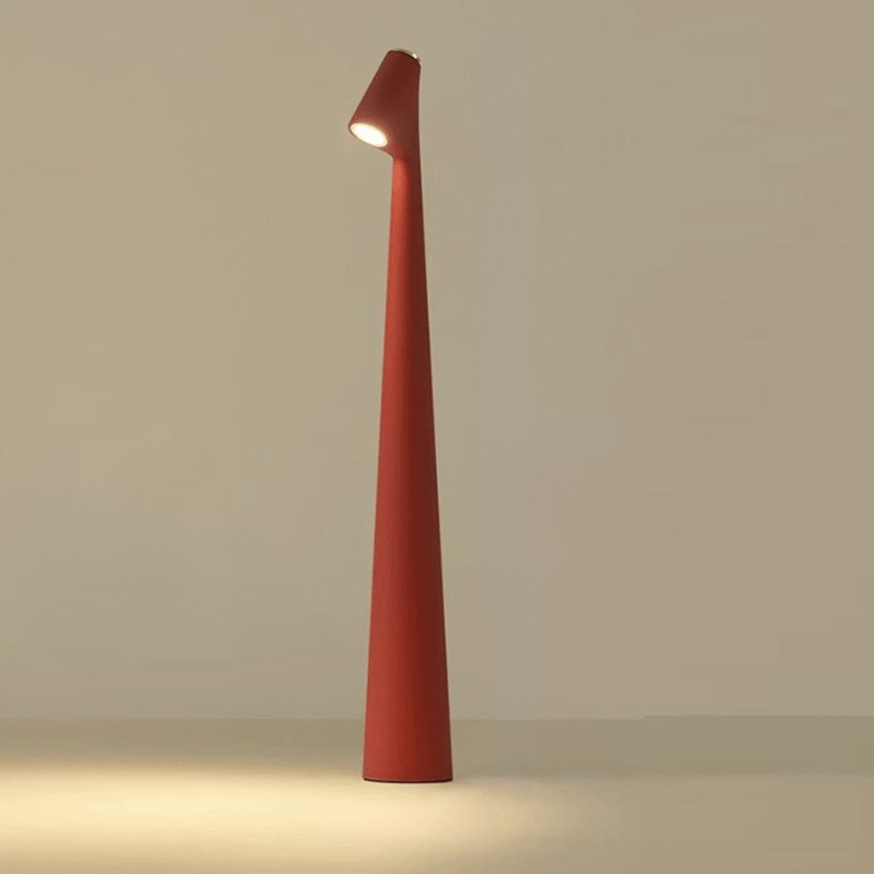 Glowline - Kordeløs Bordlampe Med Slank Profil Rød Nuvenci.dk