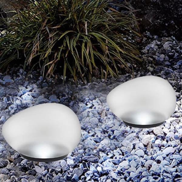 GlowPebble | Solcelledrevet LED-lampe med glasdesign Nuvenci.dk