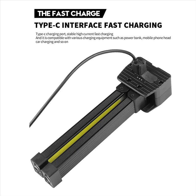 GlowTask | Sammenklappelig LED Arbejdslampe med Magnet & USB Nuvenci.dk