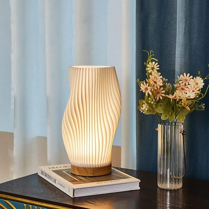 GlowWave | USB-dekorativ bølge-lyslampe Nuvenci.dk