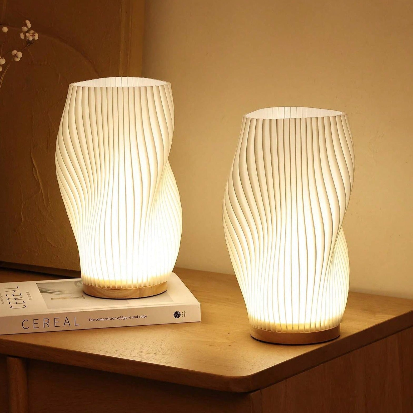GlowWave | USB-dekorativ bølge-lyslampe Nuvenci.dk