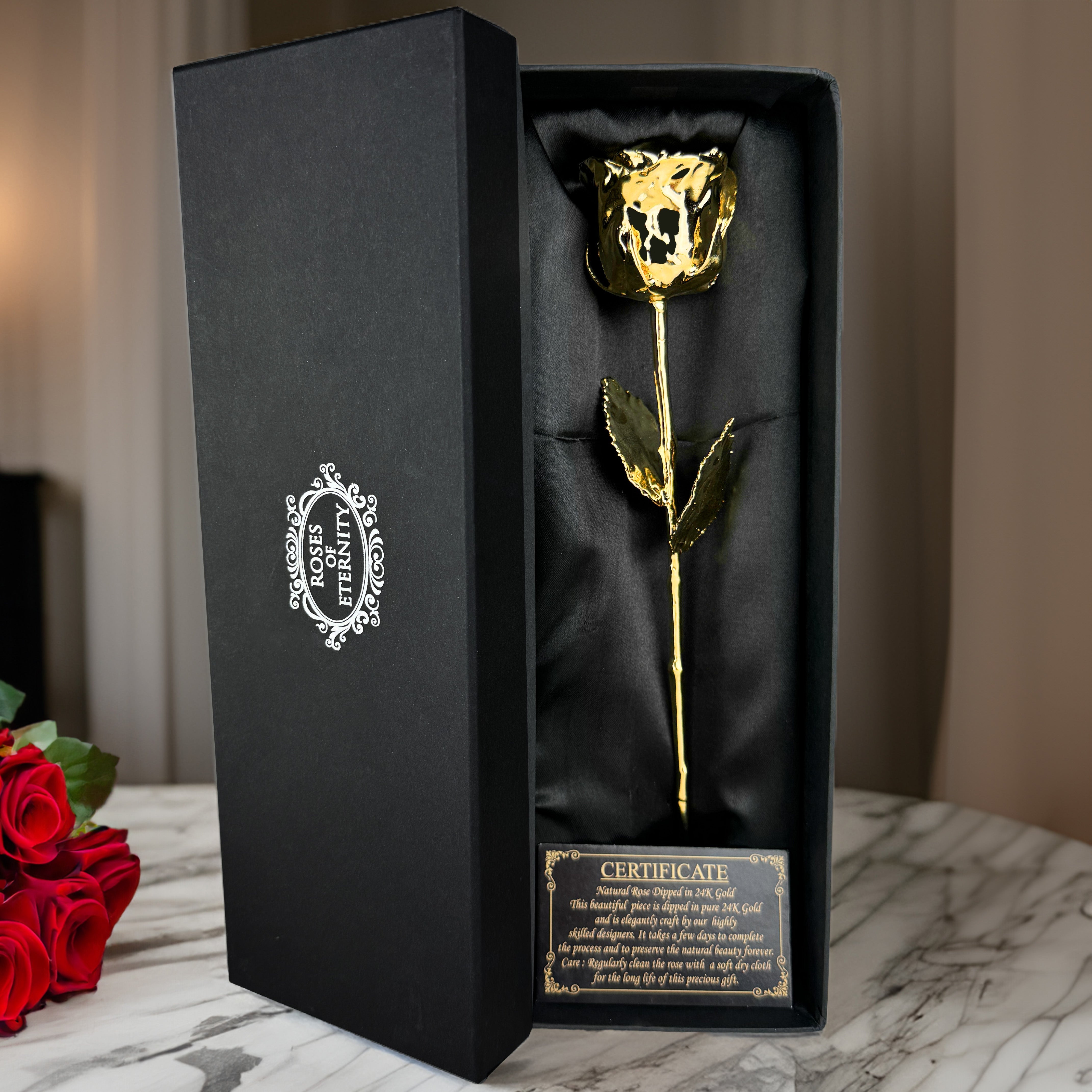 GoldenGrace | Evighedsrose til Romantisk Symbolværdi Enkelt rose Nuvenci.dk