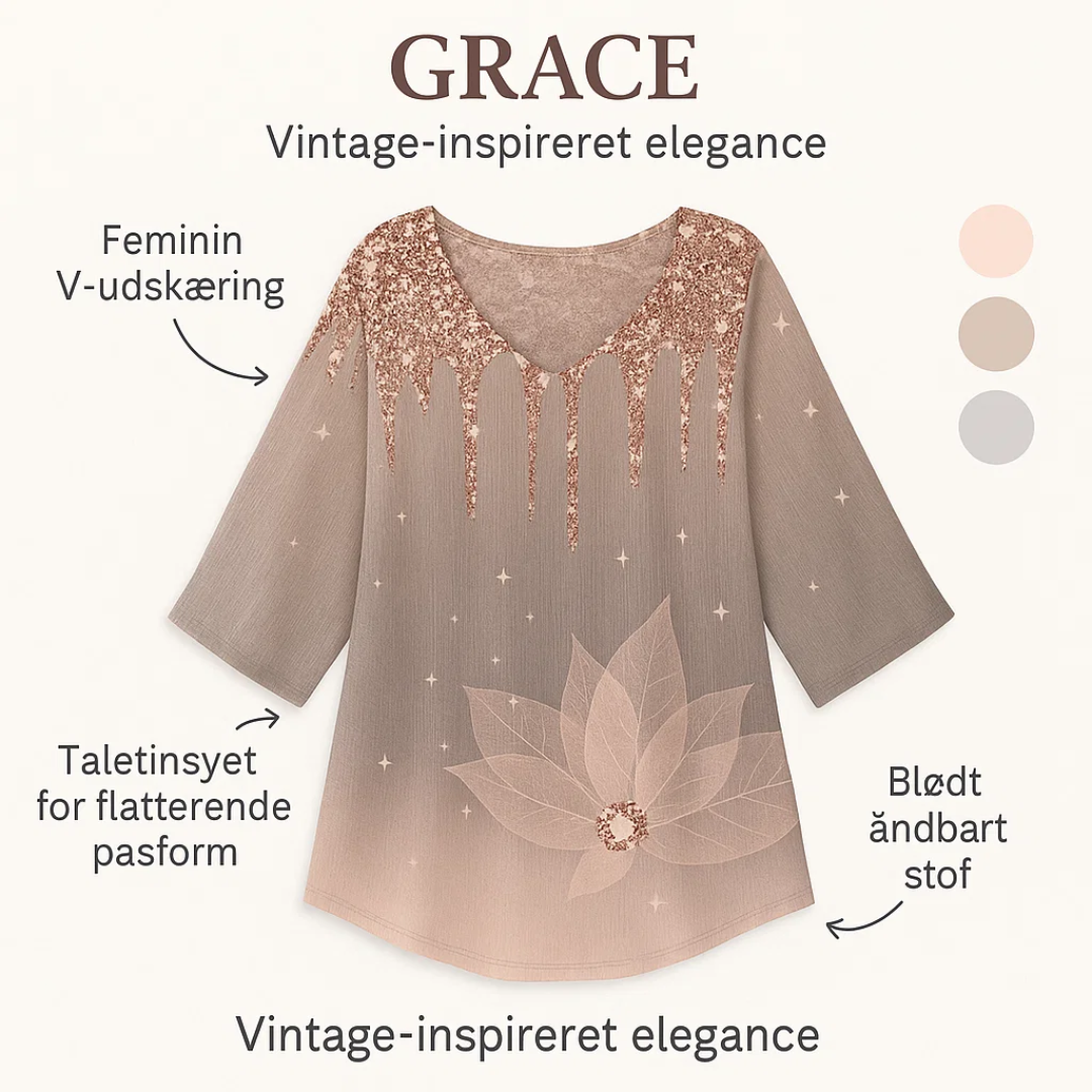 Grace | Elegant vintage-overdel | Dame Nuvenci.dk
