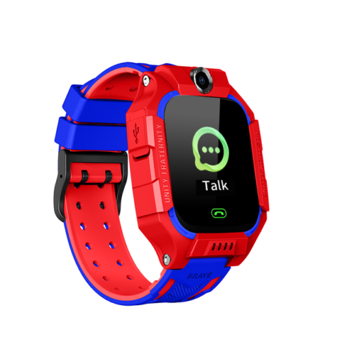HappyCall | Børne Smartwatch – Sjovt Ur med Opkald & Spil Rød + Blå Nuvenci.dk