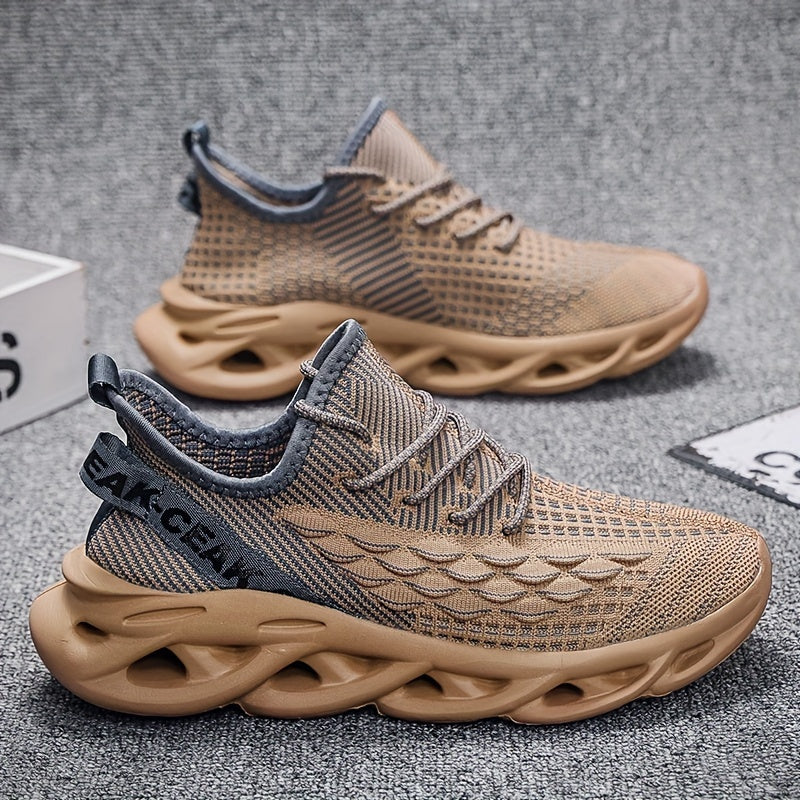 Harry | Åndbare Slip-On Herresko til Løb og Hverdag Khaki Nuvenci.dk