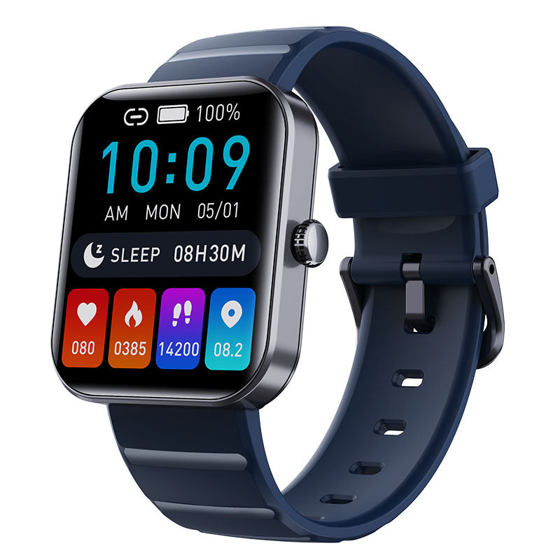 HealthSync | Avanceret sundhedsovervågnings-smartwatch F21pro Blå Nuvenci.dk