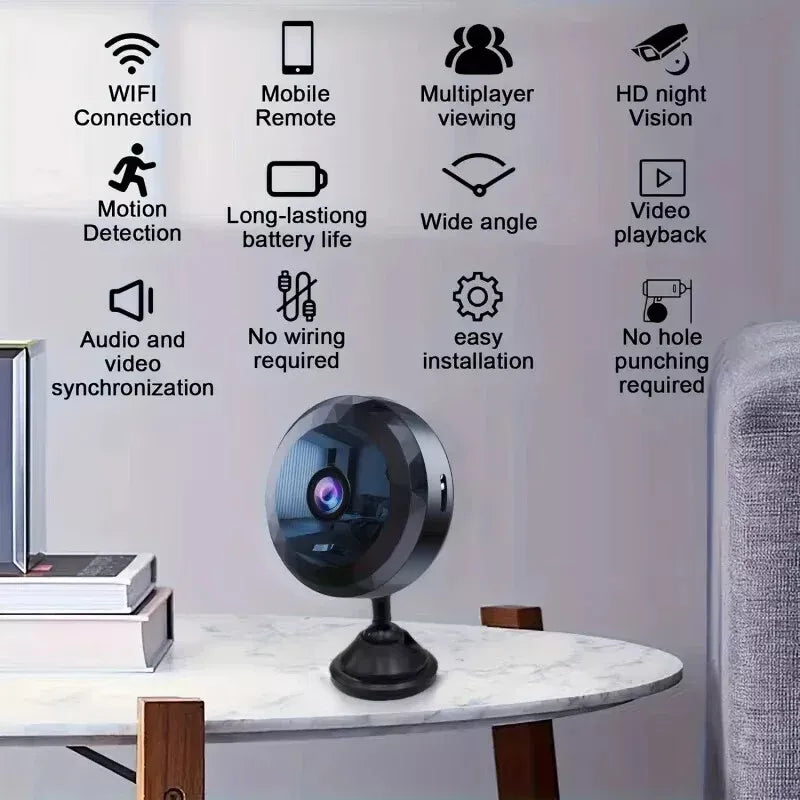 HomeWatch | Magnetisk Mini-Overvågningskamera med App-Styring Nuvenci.dk