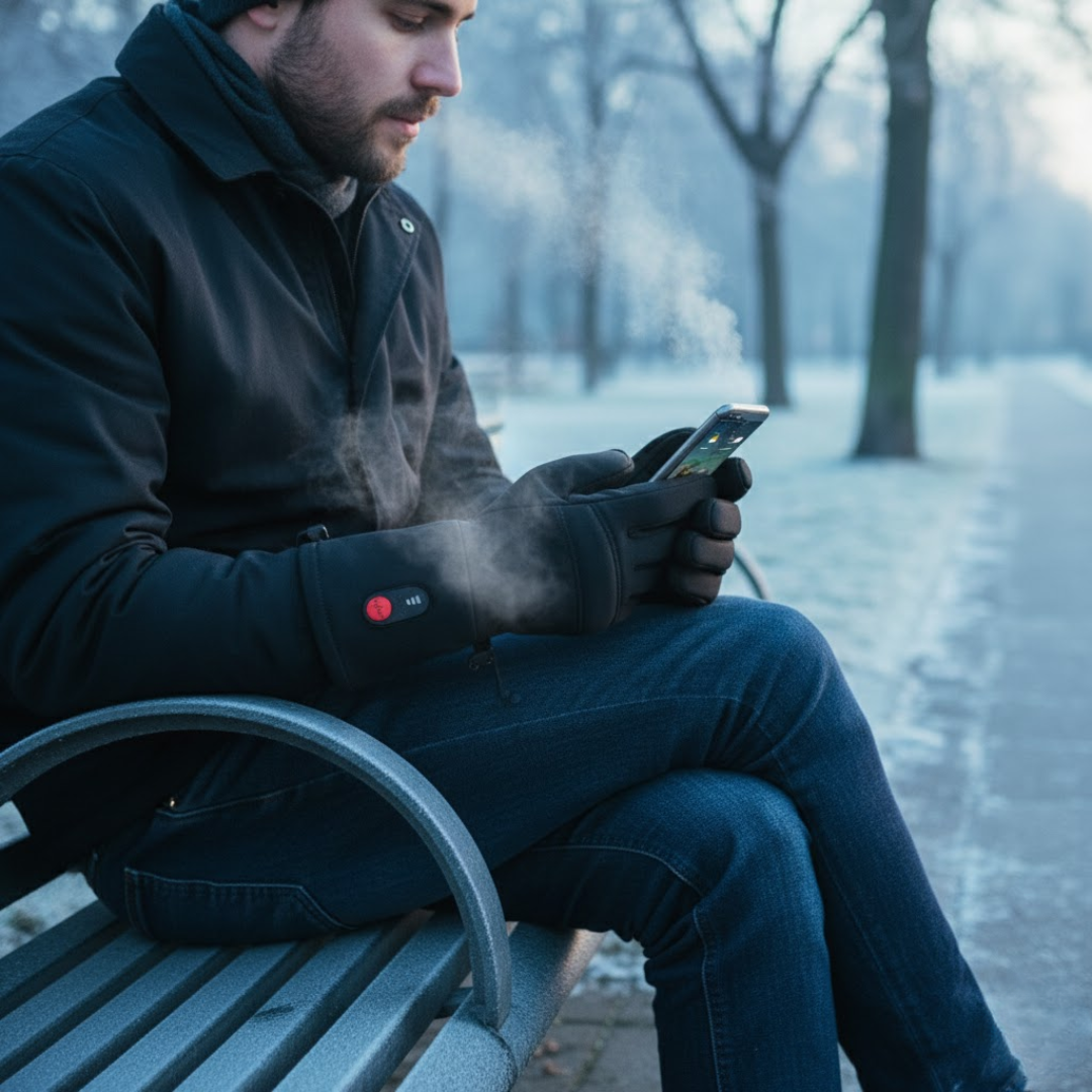GloveHeat | Vinterhandsker – USB-opvarmning & Touchscreen Nuvenci.dk