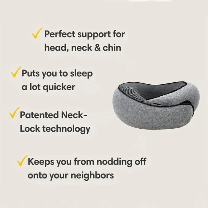 Neck360 | Rejse-Nakkepude i Memory-Skum