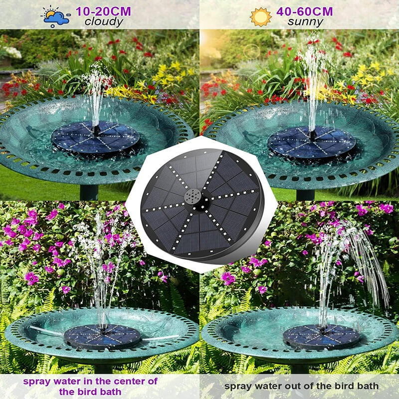 ZenSplash | Solbrønd med 60 LED-lys