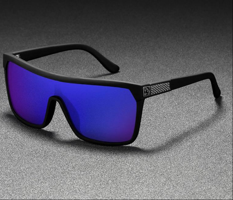 Jeff | Polariserede Solbriller med Elastik til Mænd Mørkeblå Nuvenci.dk