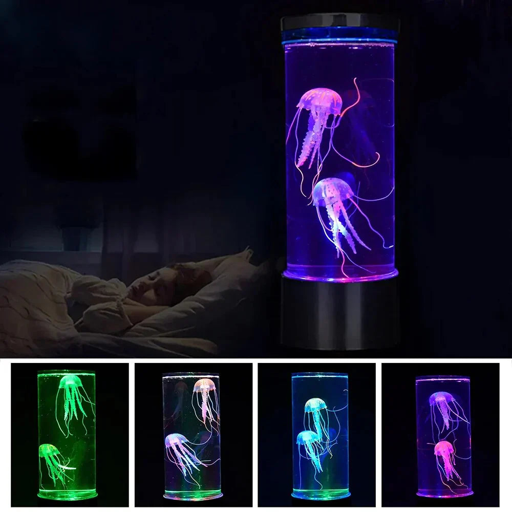 JellyLume | Magisk Manet-Lava Lampe med Farveskift Nuvenci.dk