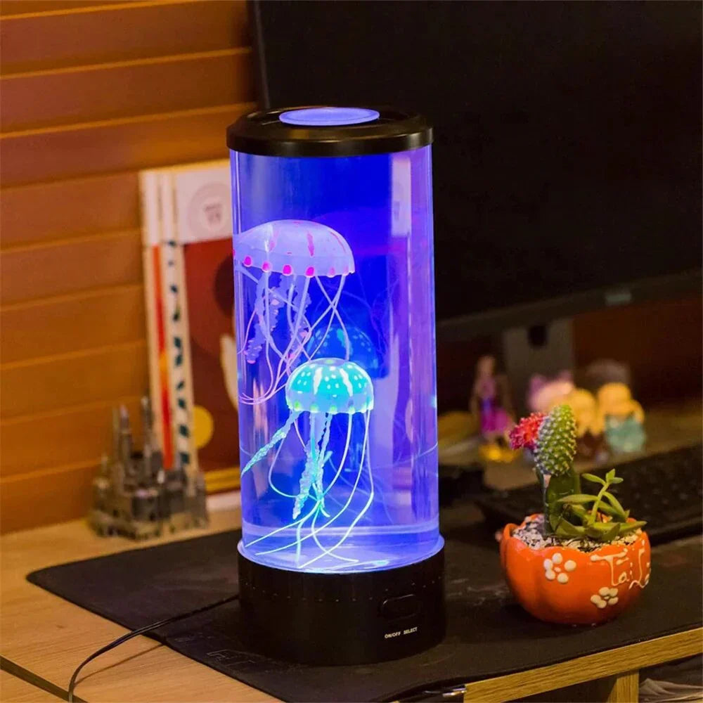 JellyLume | Magisk Manet-Lava Lampe med Farveskift Nuvenci.dk