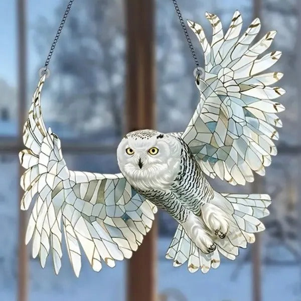 JoyWings | Farverig vinduesophæng med kolibri-solfangere Ugle Nuvenci.dk