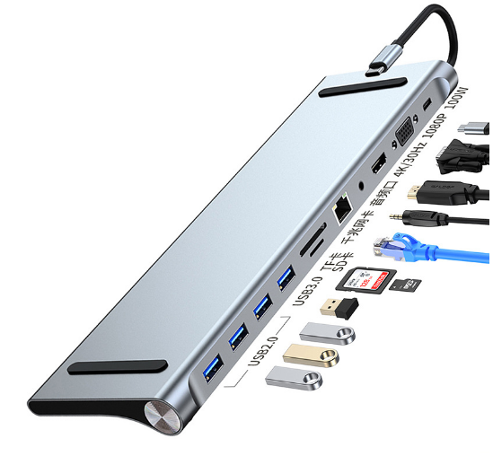 LapStation | Pro- 11 i 1 Laptop-Dockingstation 11 i 1 Laptop-Dockingstation 2 Nuvenci.dk