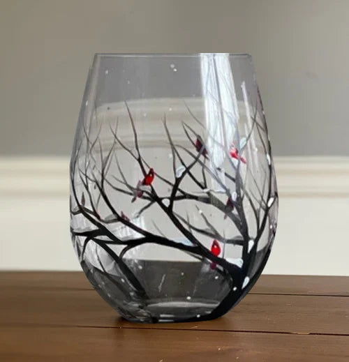 LeafGrace | Vinglas – Sæsoninspireret design der løfter borddækning Vinter Glas uden stilk Nuvenci.dk