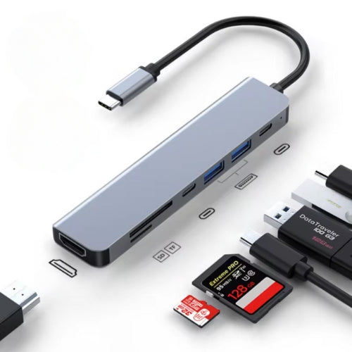 LinkZone | USB-C Hub – Hurtig Opladning & 4K Skærm Nuvenci.dk