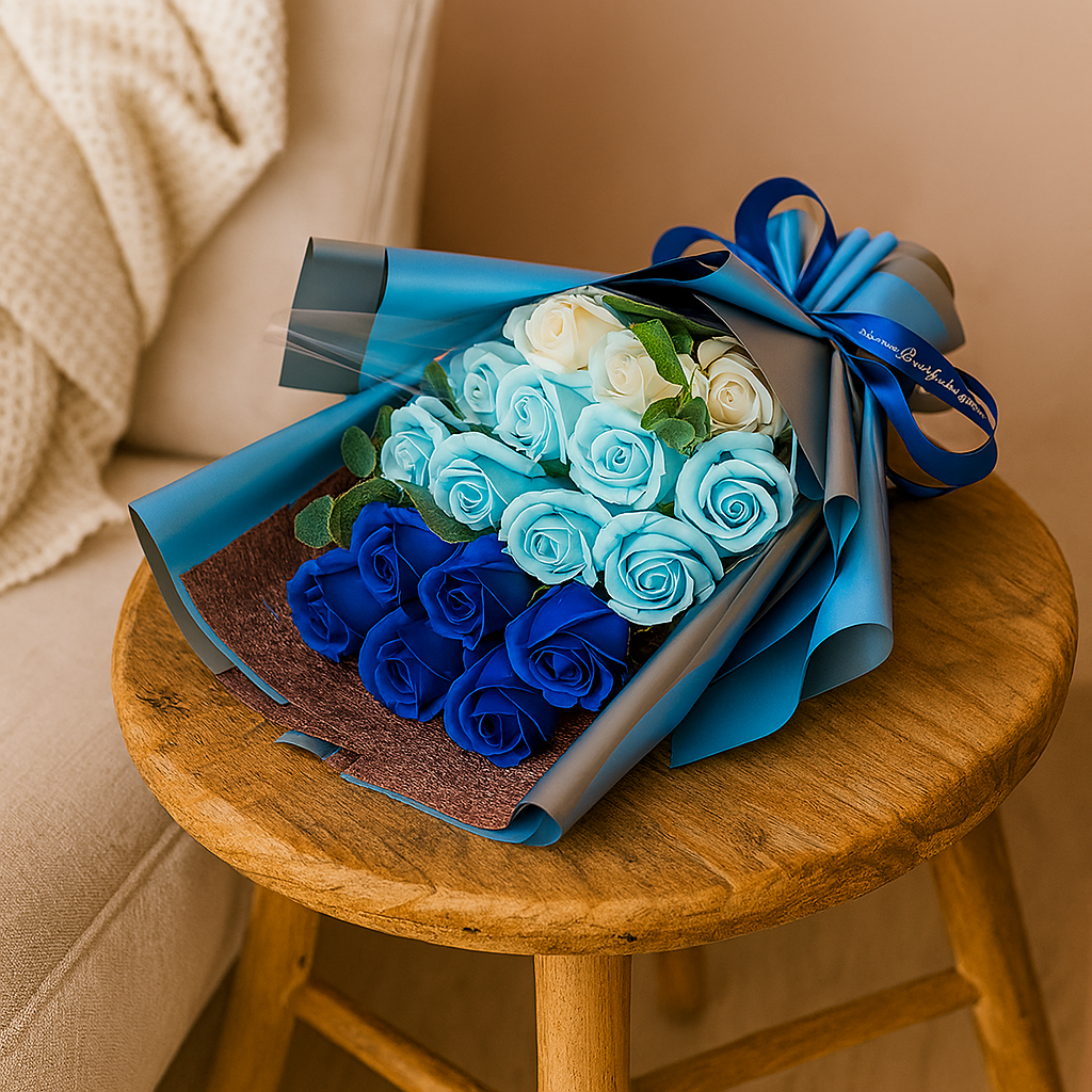 LovePetal | Rosenbuket – Evig Romantisk Gestus Blå Nuvenci.dk