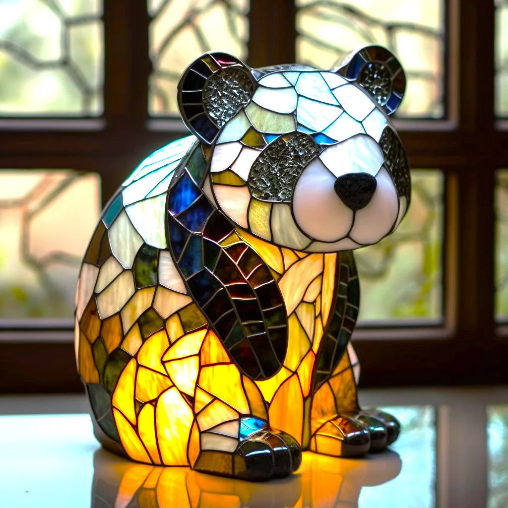 LumiPet | Premium & elegant glas kæledyrslampe Panda Nuvenci.dk