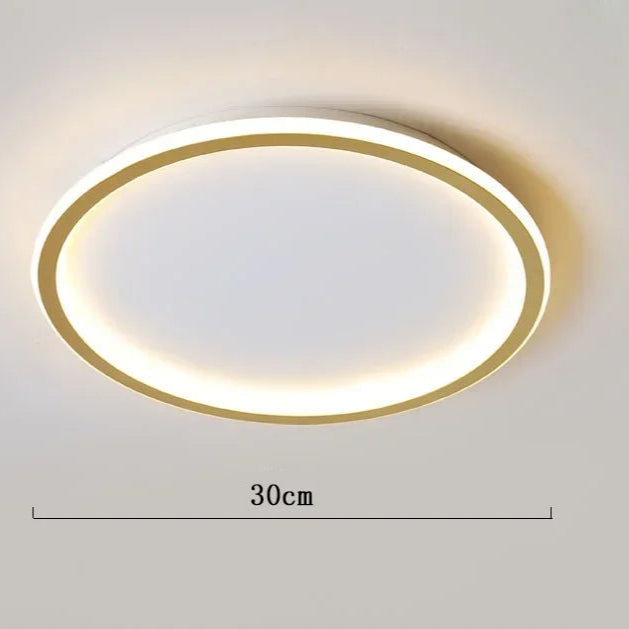 LumoNord | LED Loftlampe Dæmpbar Belysning & Moderne Nordisk Design 30 cm - Guld Nuvenci.dk