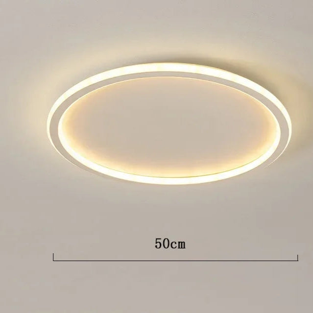 LumoNord | LED Loftlampe Dæmpbar Belysning & Moderne Nordisk Design 50 cm - Hvid Nuvenci.dk