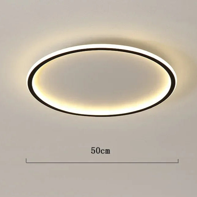 LumoNord | LED Loftlampe Dæmpbar Belysning & Moderne Nordisk Design 50 cm - Sort Nuvenci.dk