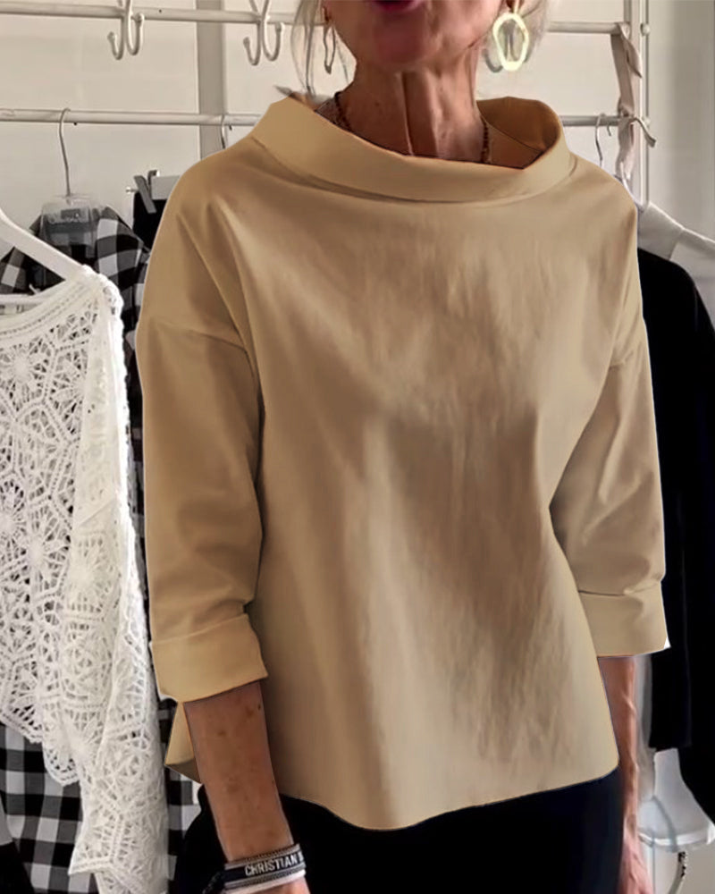 Maelina | Skjorte til Kvinder – Elegant og Alsidig Khaki Nuvenci.dk