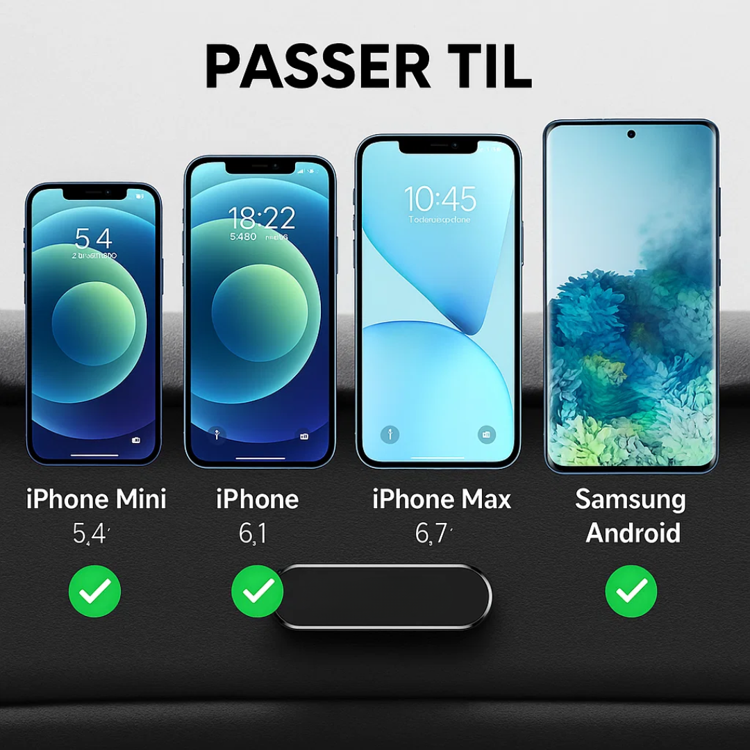 MagnetGrip | Magnetisk Telefonholder uden Montering Nuvenci.dk