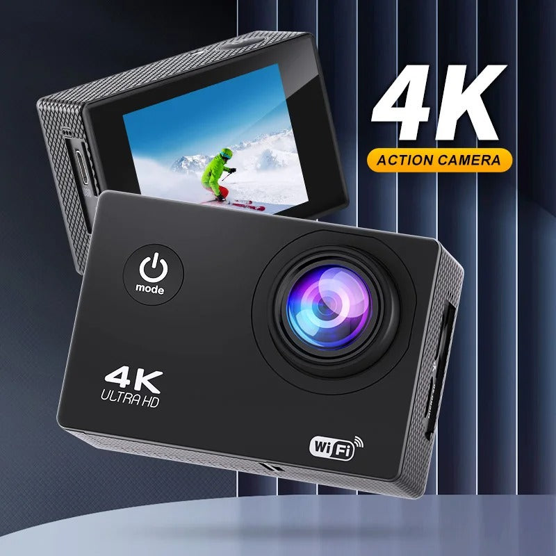 TrailCam | Actionkamera – Fotocamera d'azione impermeabile 4K per avventure
