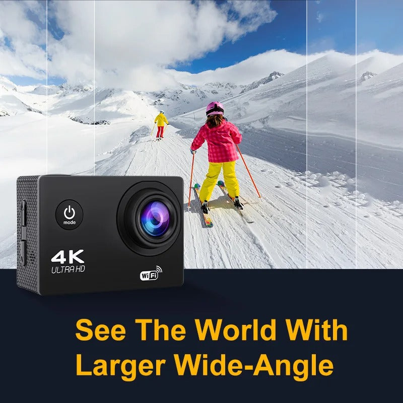 TrailCam | Actionkamera – Fotocamera d'azione impermeabile 4K per avventure
