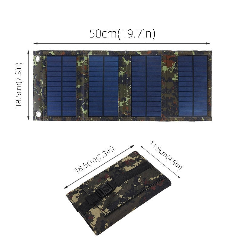 SunPack | 50W Bærbart Solpanel Foldbart Solcellepanel