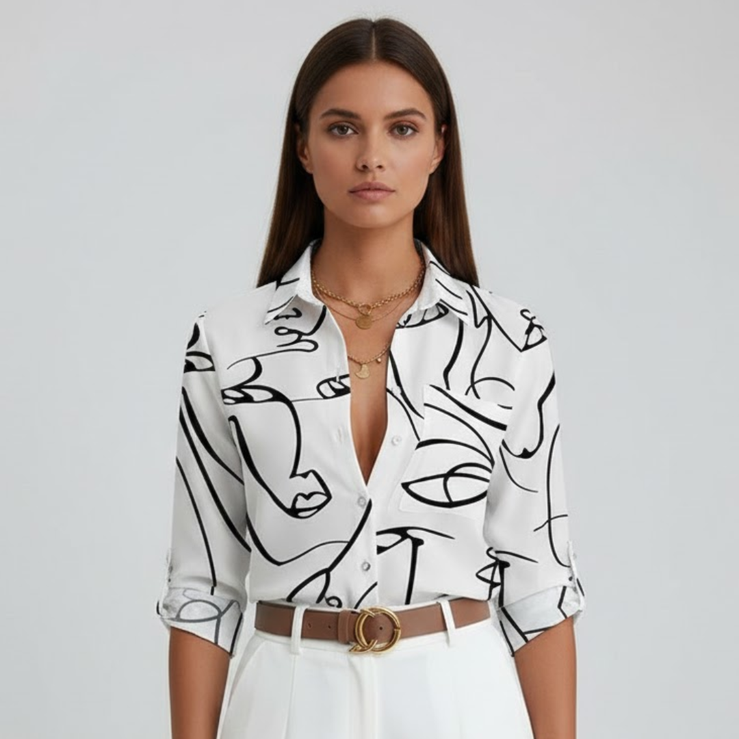 Marie | Damebluse – Tidløs Elegance og Komfort Nuvenci.dk