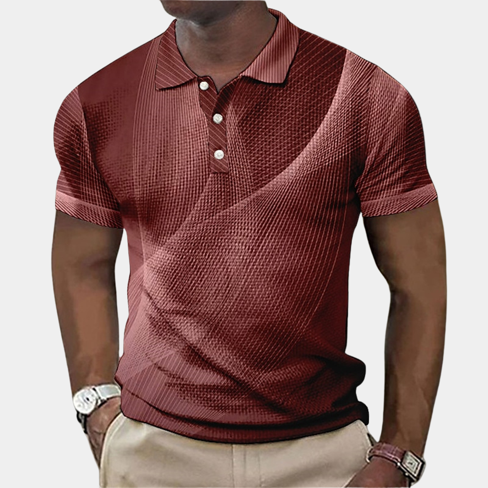 Mikkel | Klassisk Poloshirt med Moderne Snit | Herremode Rødbrun Nuvenci.dk