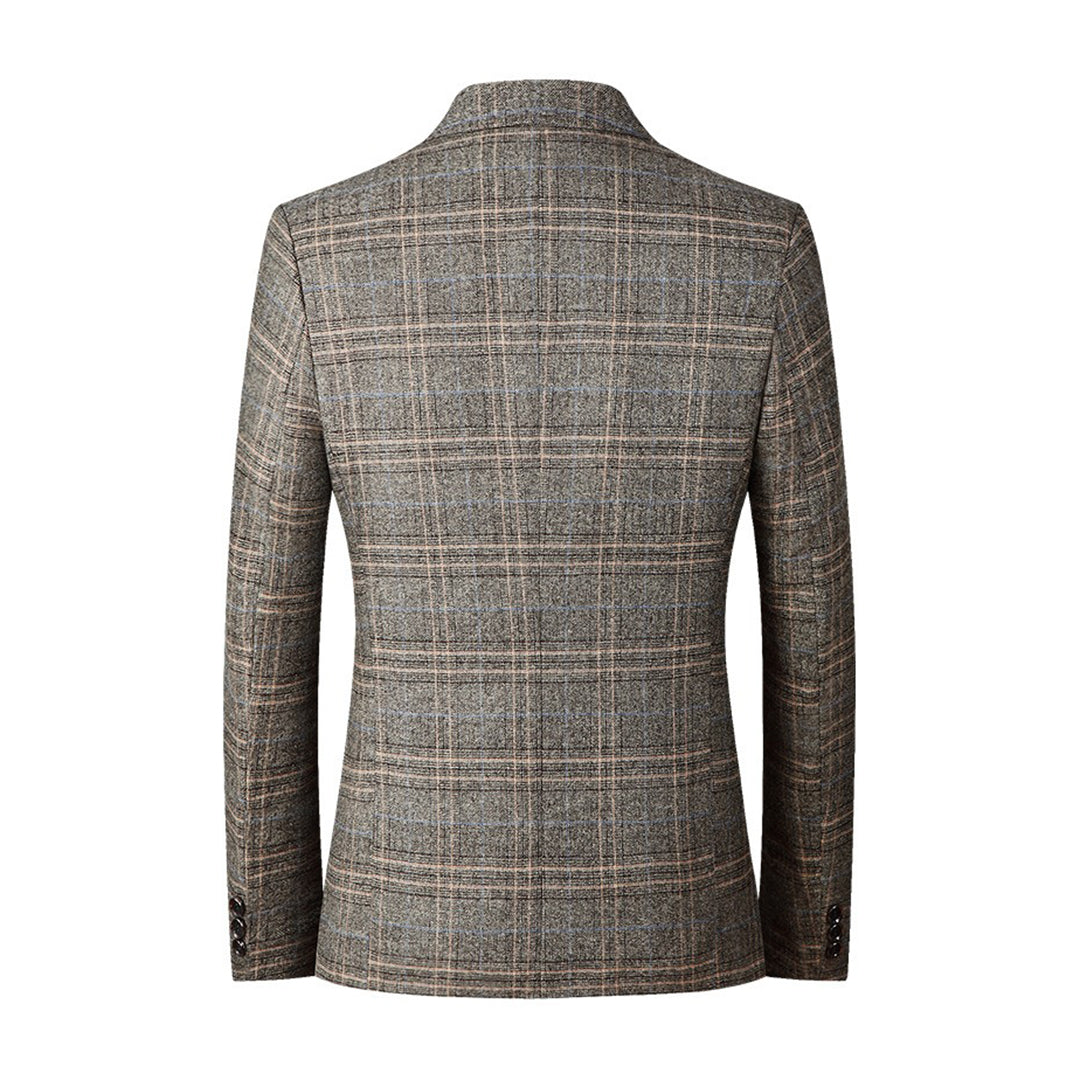 Milo | Elegant Khaki-Blazer med Moderne Snit | Herre Nuvenci.dk