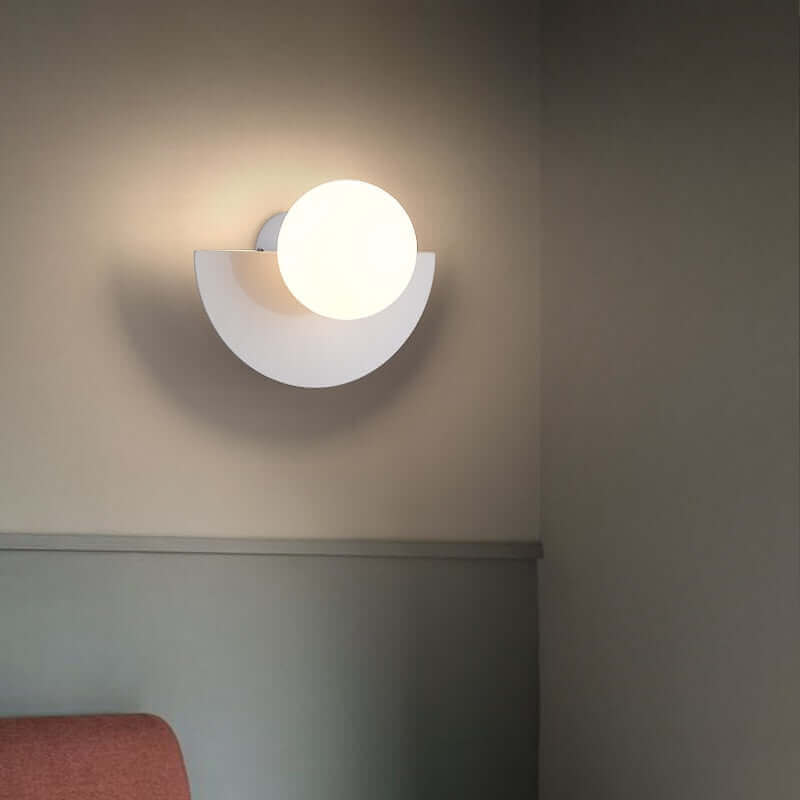 MoonBeam | Moderne Halvmåne-Væglampe Hvid Nuvenci.dk