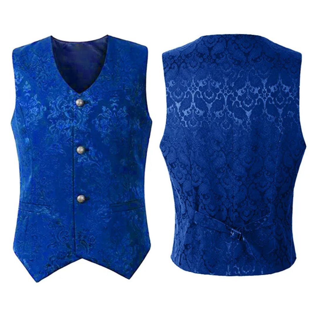 NobleVest | Elegant Traditionel Vest til Mænd Blå Nuvenci.dk